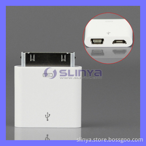 Mini Micro USB Charger Adapter to Apple Dock Plug for iPhone 4S iPad (Adapter-152)